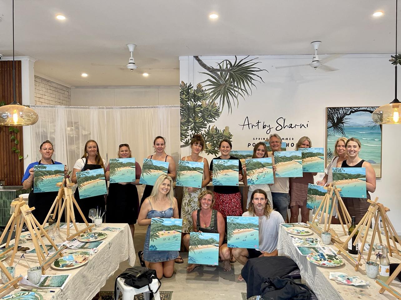 Paint & Sip: FRIDAY 24th JANUARY - "High Tide” @ Art by Sharni POP-UP, Brunswick Heads