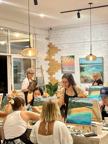 Paint & Sip: FRIDAY 24th JANUARY - "High Tide” @ Art by Sharni POP-UP, Brunswick Heads